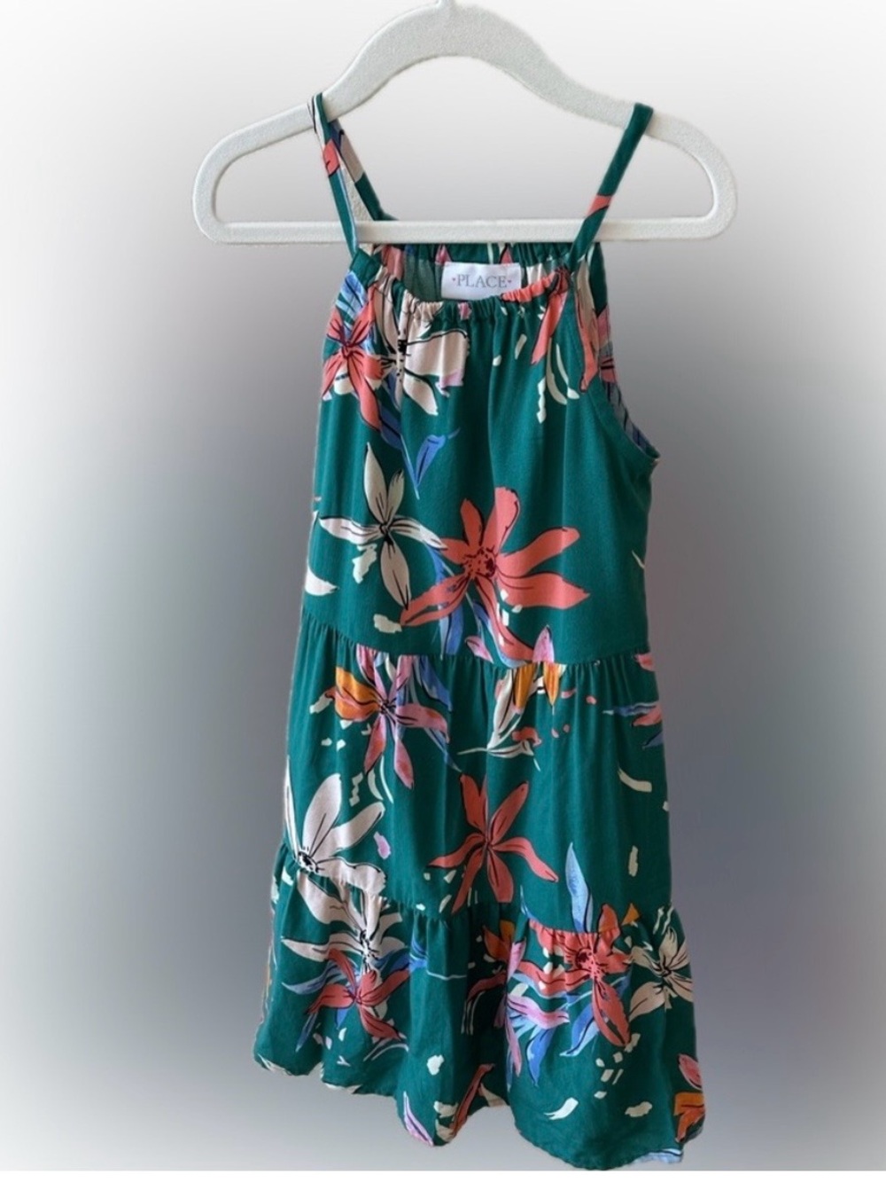 The Children's Place Green Floral Sundress